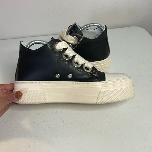 croe (Christian zerotre) Calipso 200 Black Cream Laces Chunky platform Size 39 - Picture 7 of 11